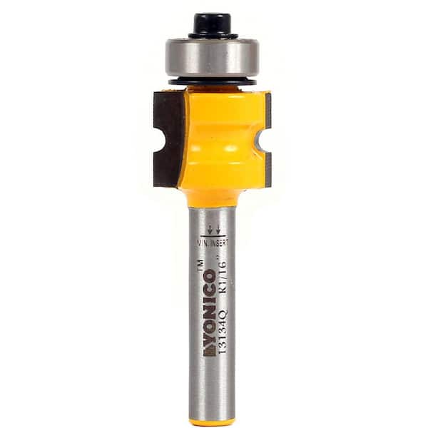Yonico 13117q 3//4-Inch Bead Bullnose Router Bit 1//4-Inch Shank