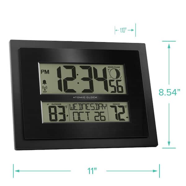 Atomic Clock With Indoor Temperature And Humidity Self Setting