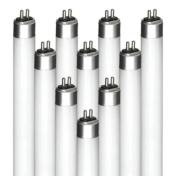 Sunlite 25-Watt 4 ft. Linear T5 Plug and Play Instant Start G5 Base LED Tube Light Bulb in Bright White 5000K (10-Pack)