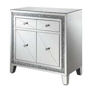 Arwen Mirrored 2-drawer Accent Cabinet with LED Lighting