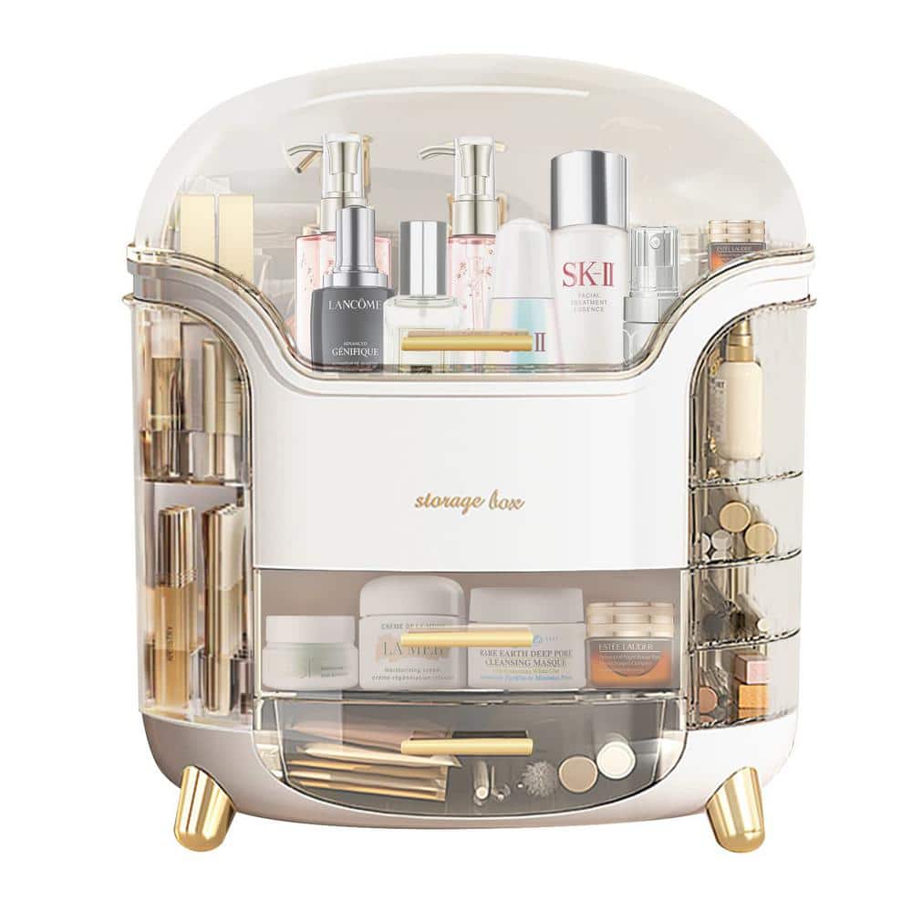 Makeup and Cosmetics Organizer with Drawers Waterproof Dustproof Cover Perf