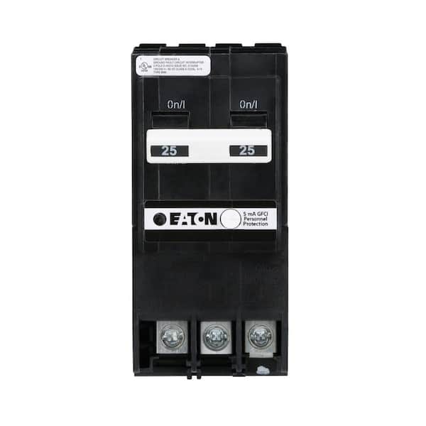 BR 25 Amp 120-Volt/240-Volt 2-Pole GFCI Pigtail Neutral Circuit Breaker (BRN225GF)