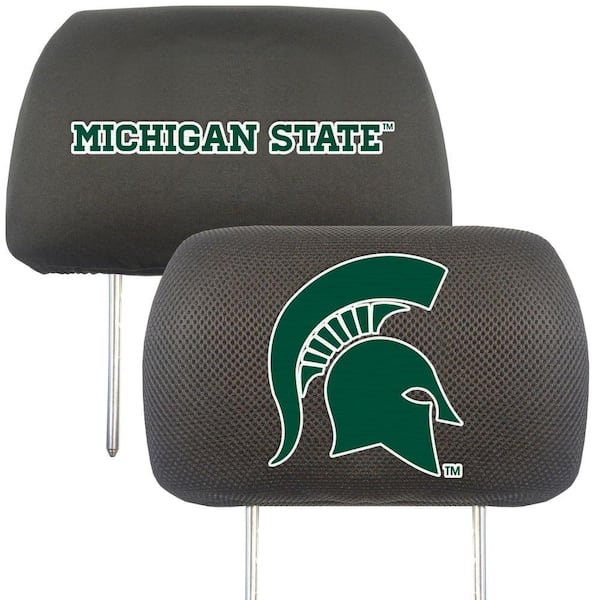 FANMATS NCAA -Michigan State University Head Rest Cover (2-Pack)