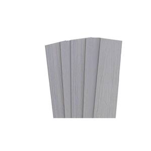 0.40 in. x 5.51 in. x 70.20 in. Driftwood Capped Composite Flat Top Fence Picket (5-Pack)