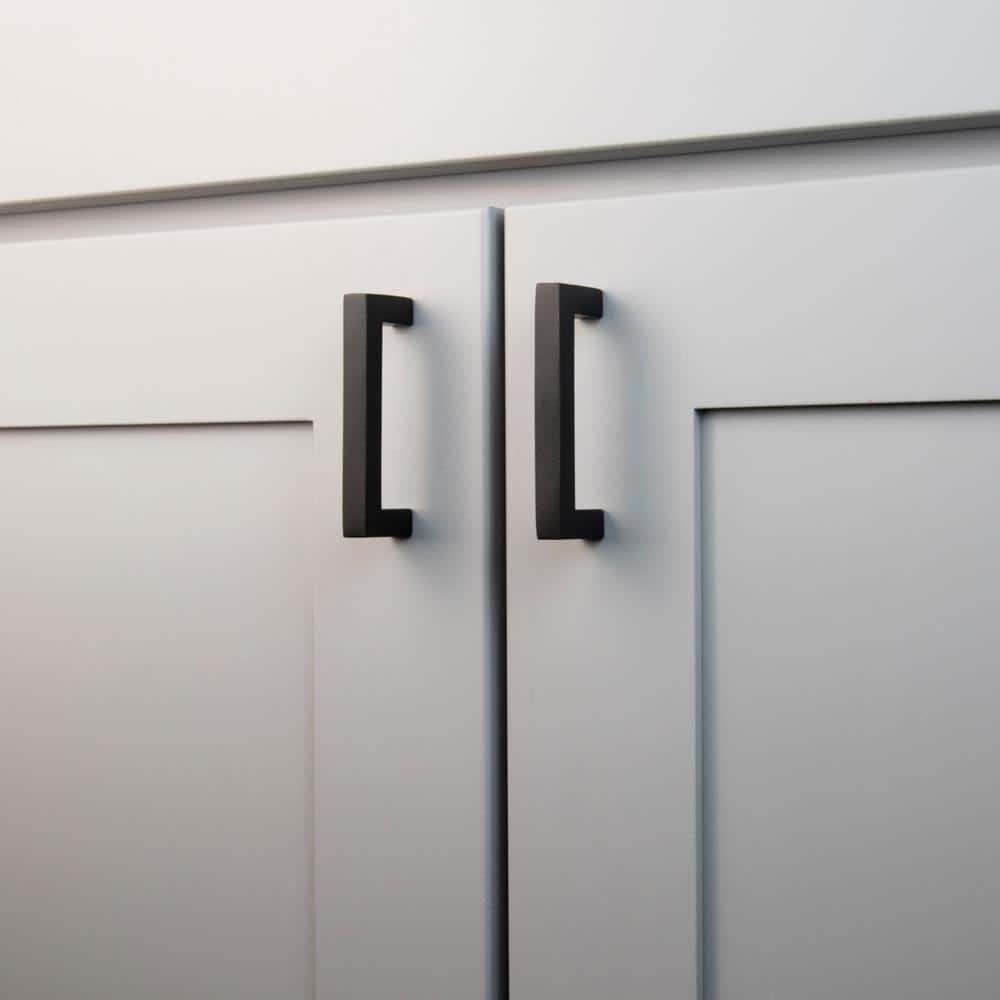 Matte Black Modern 3-Inch Bar Pull Handle Set