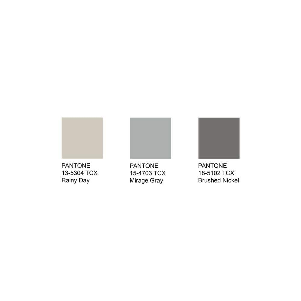 Gray and Ivory Hand-Knotted Synthetic Area Rug