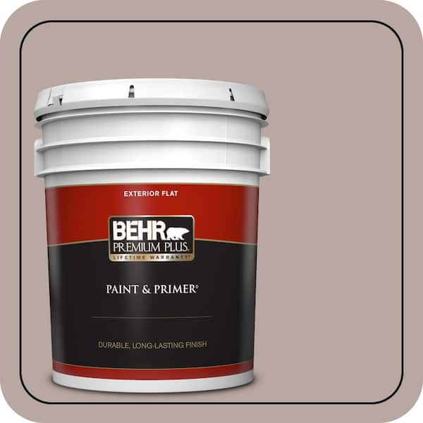 BEHR PREMIUM PLUS 5 gal. #750B-4 Prestige Flat Exterior Paint & Primer