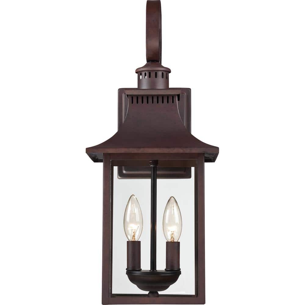 Chancellor Copper Bronze 19" Outdoor Wall Lantern with Clear Glass