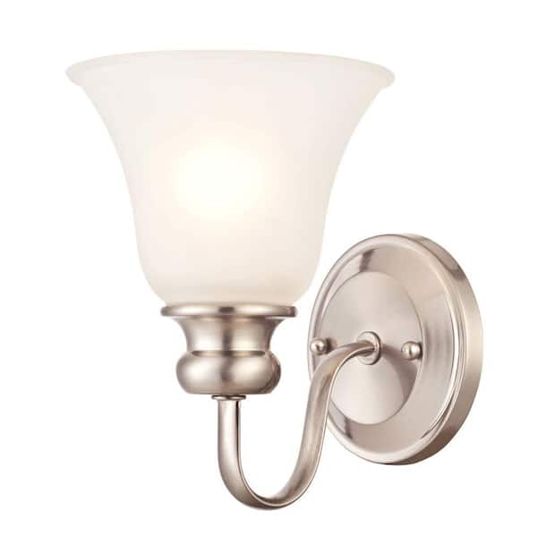 Westinghouse Fontane 1-Light Brushed Nickel Wall Fixture