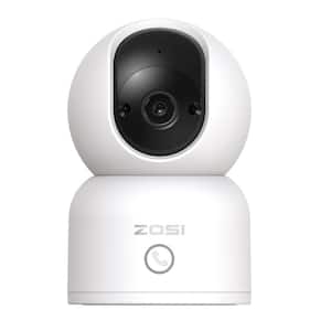 3MP 2K PTZ WiFi Security Camera Baby Monitor, One Press Call, 2-Way Audio, Smart AI Detection, 2.4/5.0 GHZ