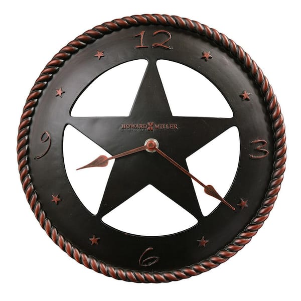 Howard Miller Maverick Black Wall Clock