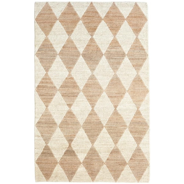 Harwich Handwoven Jute Natural 10 ft. x 14 ft. Indoor Area Rug