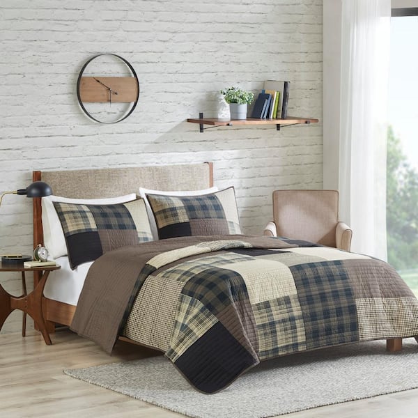 Woolrich Winter Hills 2-Piece Tan Cotton Twin/Twin XL Quilt Set