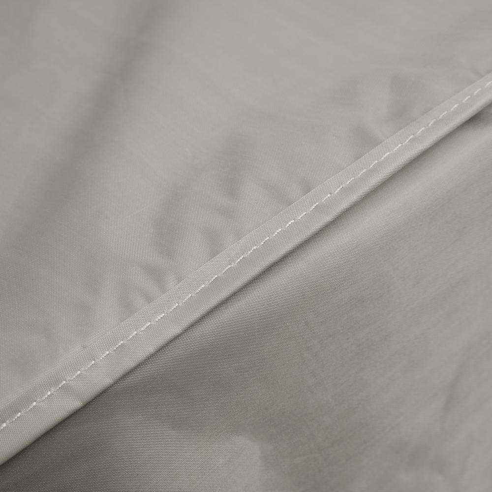 Grey 66 Inch Square Polyester Table and Chair Cover