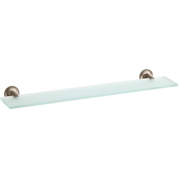 KOHLER Purist 22 5 In W X 1 88 In H X 4 88 In D Glass Rectangular   Vibrant Brushed Bronze Kohler Bathroom Shelves K 14440 Bv 64 600 