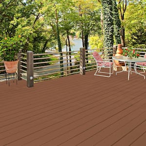 5 gal. #SC-122 Redwood Naturaltone Smooth Solid Color Exterior Wood and Concrete Coating