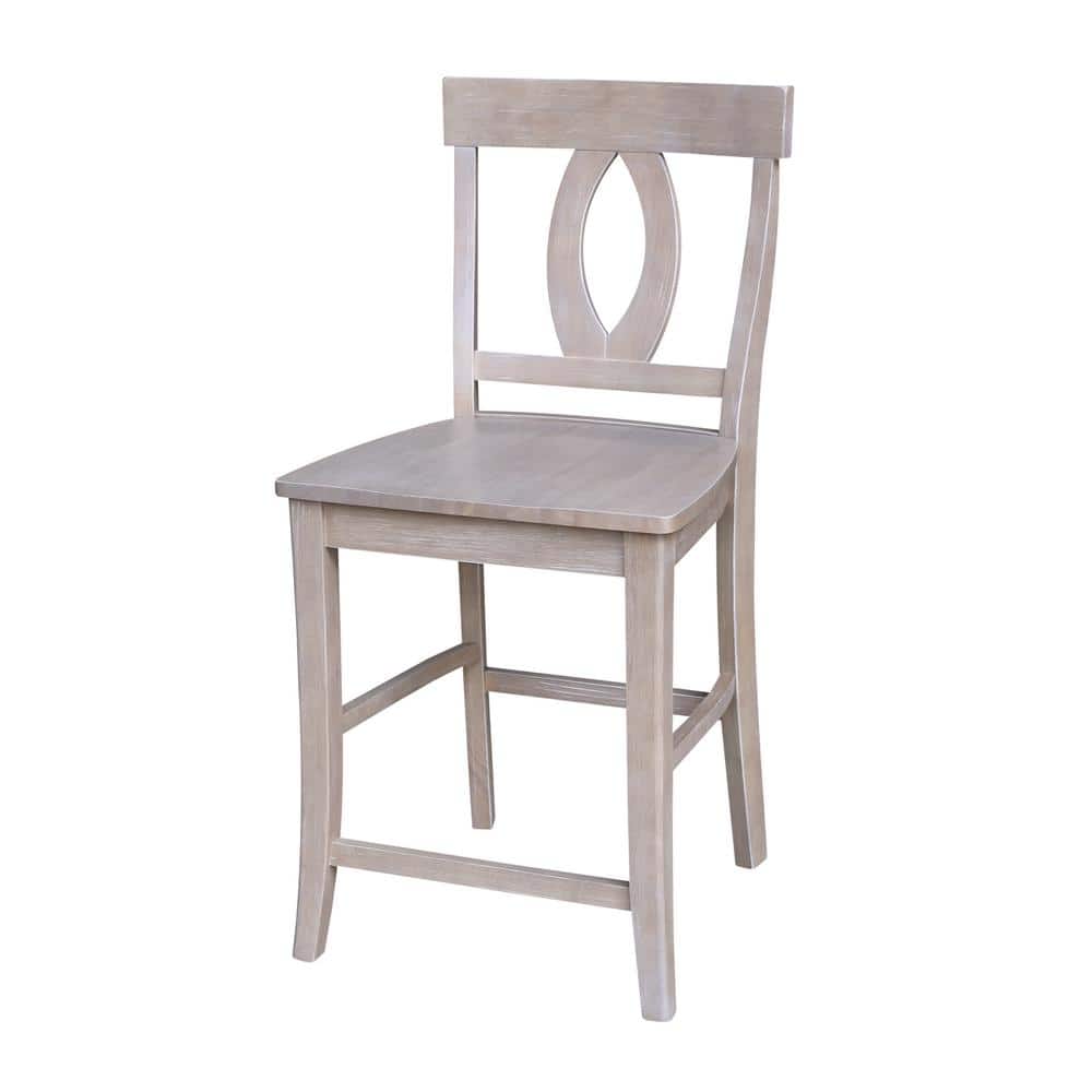Verona Gray Solid Wood Counter Stool 22"x41"
