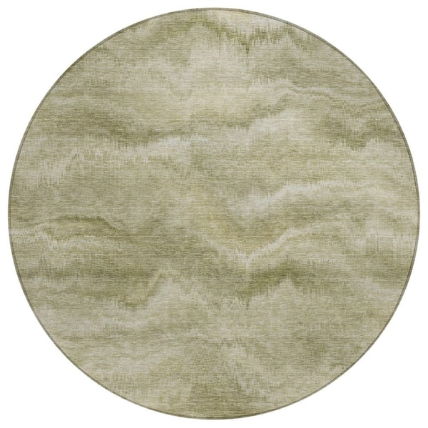 Addison Rugs Chantille Machine Washable Indoor/Outdoor Abstract ACN2095 Sage 8 ft. x 8 ft. Area Rug