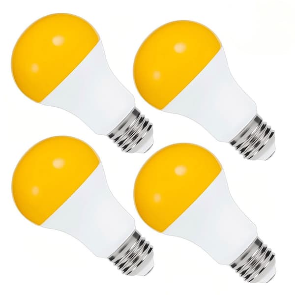 40-Wattage Equivalence 6 Watt Dusk to Dawn 2000K A-Style A19 E26 LED Bug Light Bulb (2-Pack)