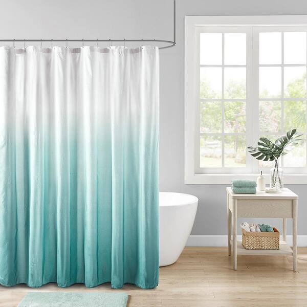 ✩attaincurtain✩ Seersucker 72 in. W x 72 in. L Polyester Shower Curtain in