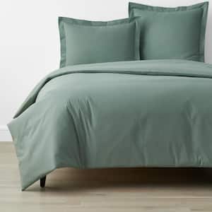 Company Organic Cotton Thyme Full Cotton Percale Duvet Cover