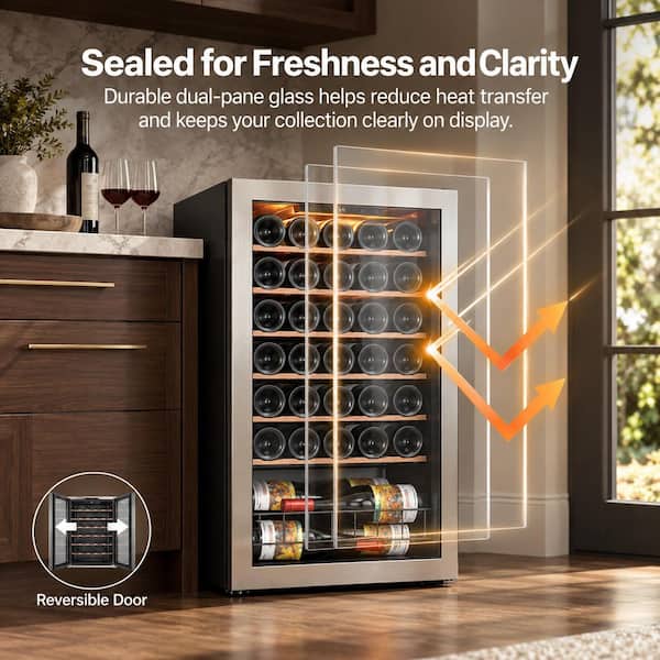 サントリー　15 Ca'Lefort 34-Bottle Single Zone Compressor Wine Cooler