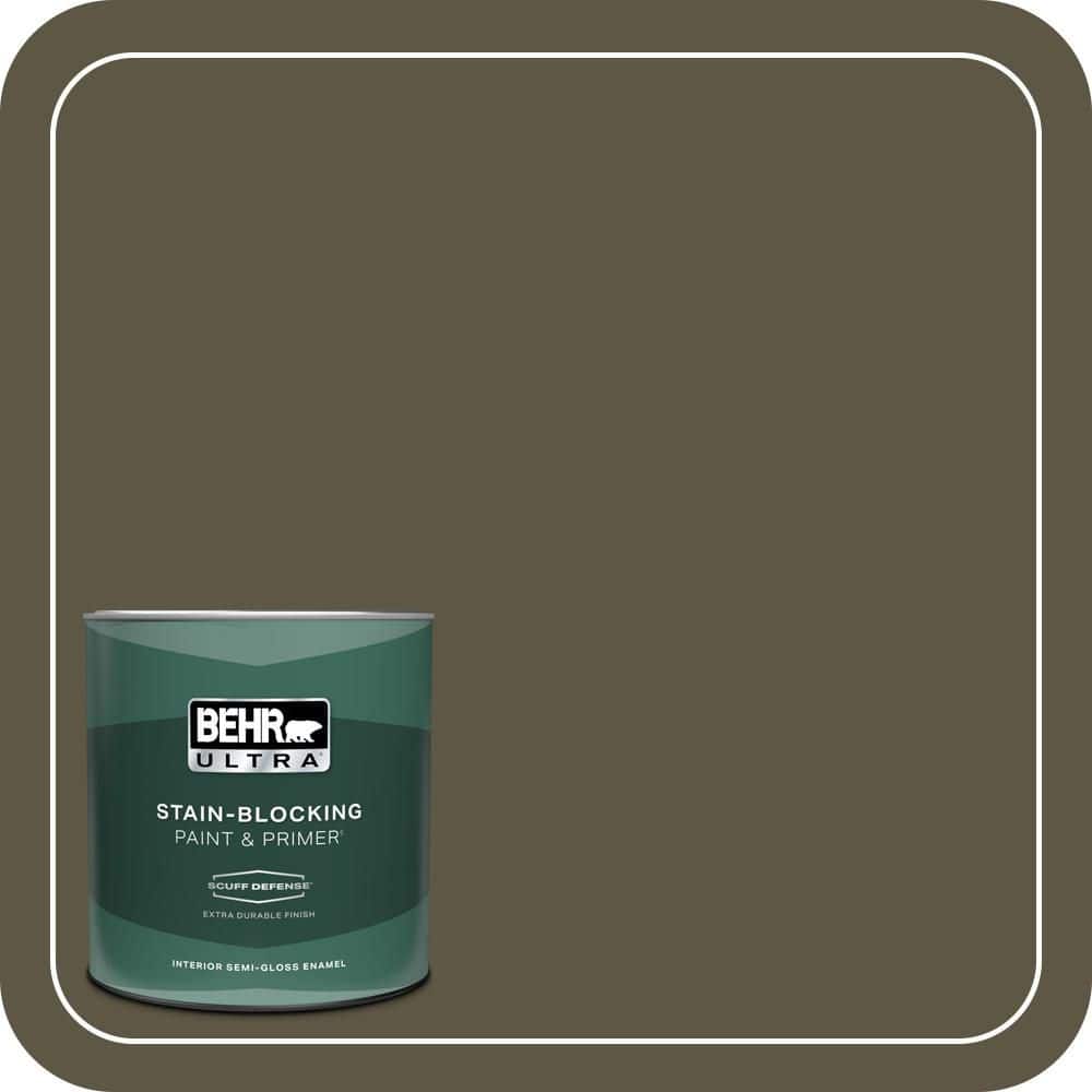1 qt. #760D-7 Moosewood Extra Durable Semi-Gloss Enamel Interior Paint & Primer price history on PriceWatchPro