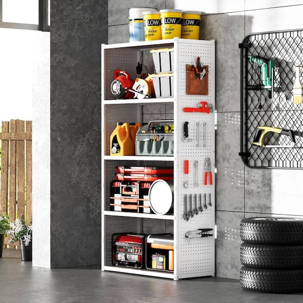 FLEXIMOUNTS 5-Shelf Heavy-Duty Steel Garage Storage Shelving Unit