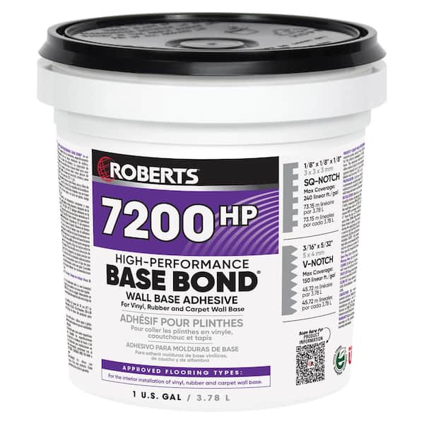 ROBERTS 1 Gal. (4 qt.) 24 Hour Dry Time Vinyl, Rubber and Carpet Wall