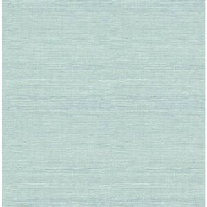 Agave Blue Faux Grasscloth Wallpaper Sample