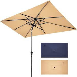 9 ft. Market Manual tilt Patio Umbrella in Tan
