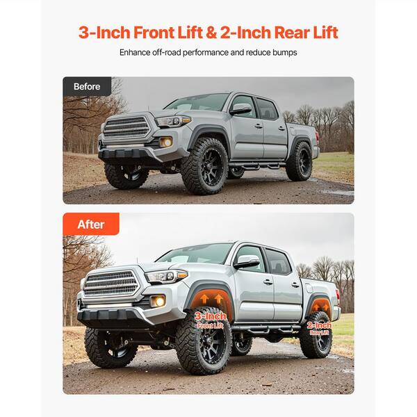 MaXpeedingrods 3" Front / 2" Rear Suspension Lift Kit For Toyota 4Runner (2003-2022) & FJ Cruiser (2007-2015) - 2WD/4WD, 2-Year Warranty