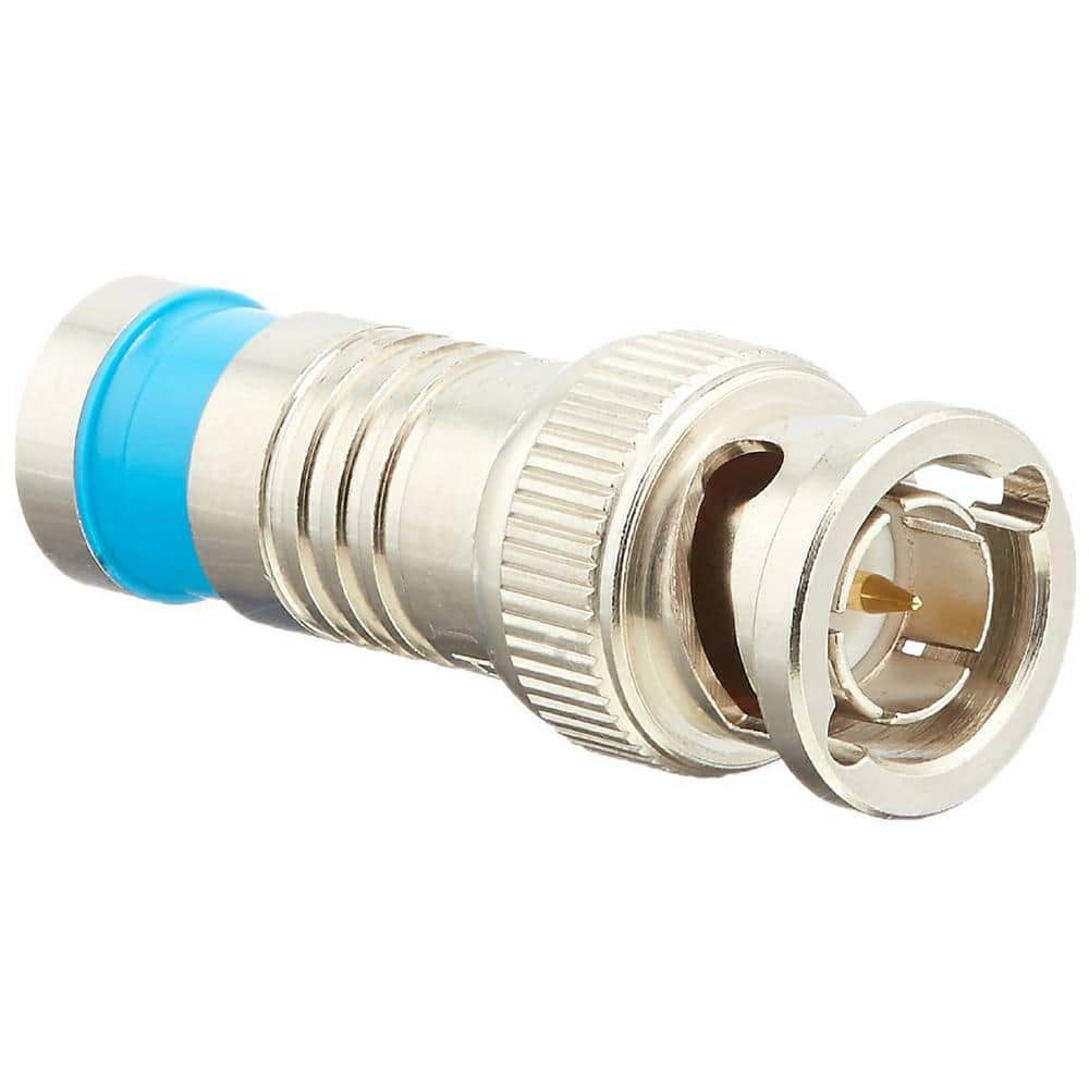 UPC 849160000037 product image for Platinum Tools BNC RG6 Quad Nickel Plated Compression Connector (6 per Pack) | upcitemdb.com