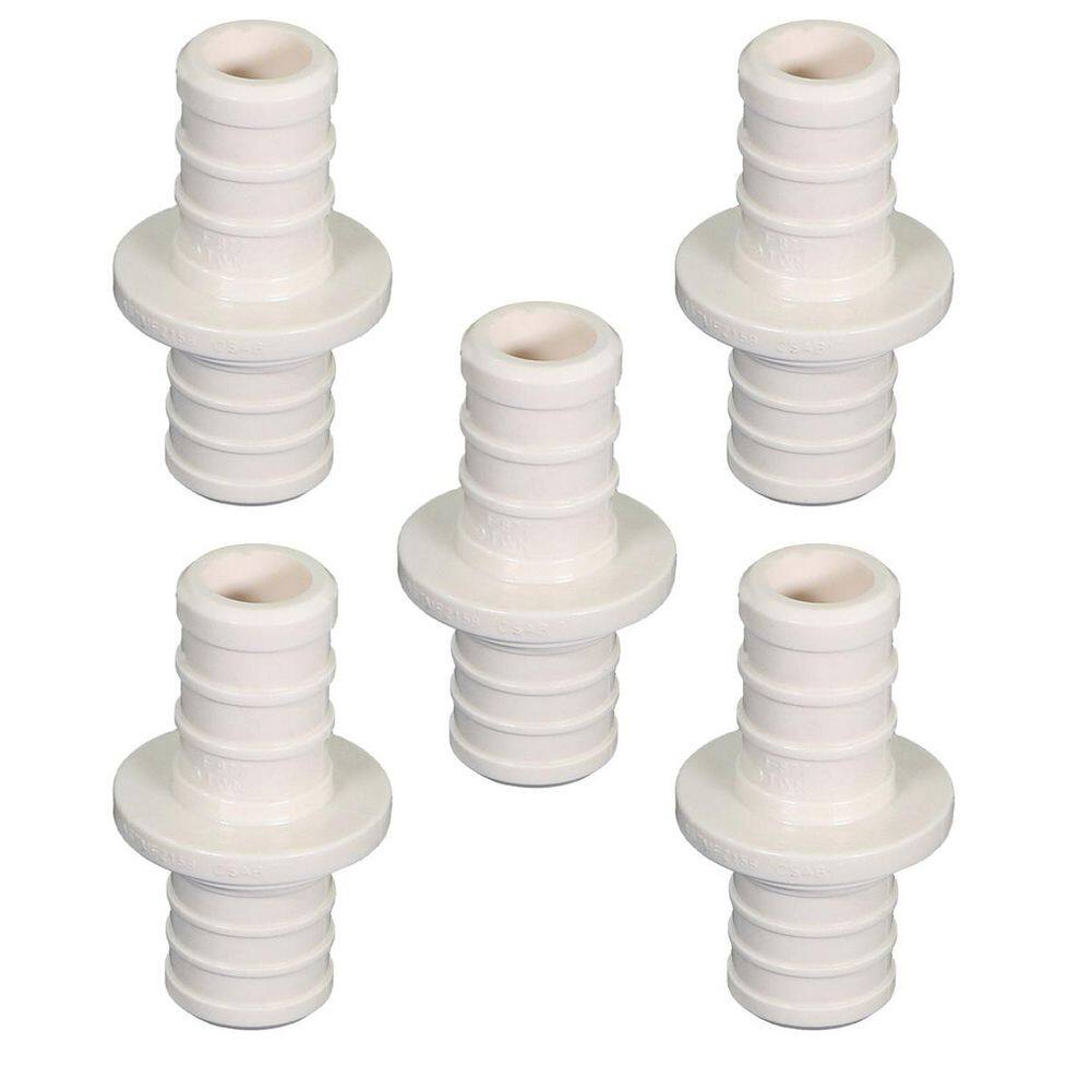 3/4 in. Plastic PEX Poly Alloy Straight Coupling Barb Pipe Fitting (5-Pack) price history on PriceWatchPro