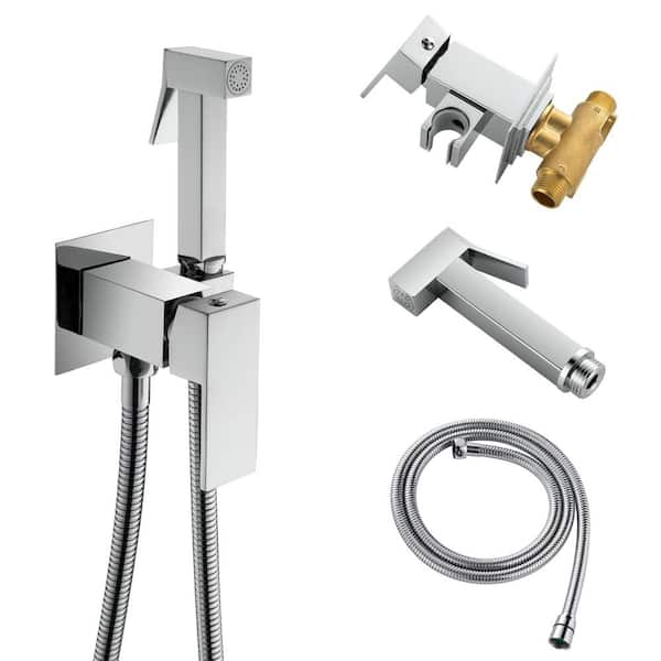 Miscool Amii Single-Handle Bidet Faucet with Bidet Sprayer and Hot and Cold Mode in Chrome