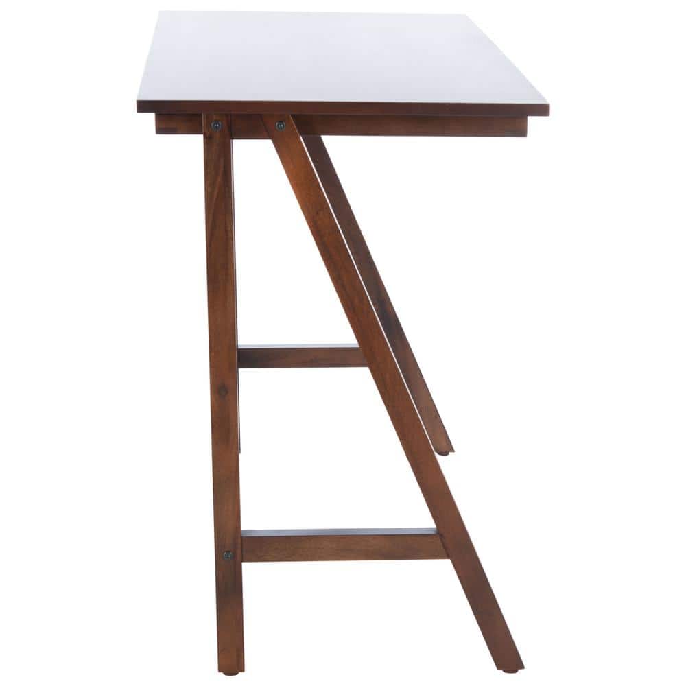 Asymmetrical Black Walnut 46" Industrial Farmhouse Desk