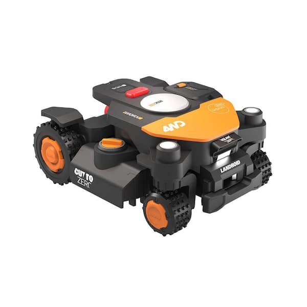 Landroid Vision Cloud 9 in. 4WD Robot Lawn Mower (1/4 Acre) RTK GPS Plus VSLAM Vision AI with Cut to Edge Trimmer