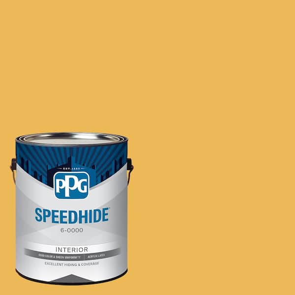 1 gal. PPG1209-5 Yellow Coneflower Ultra Flat Interior Paint