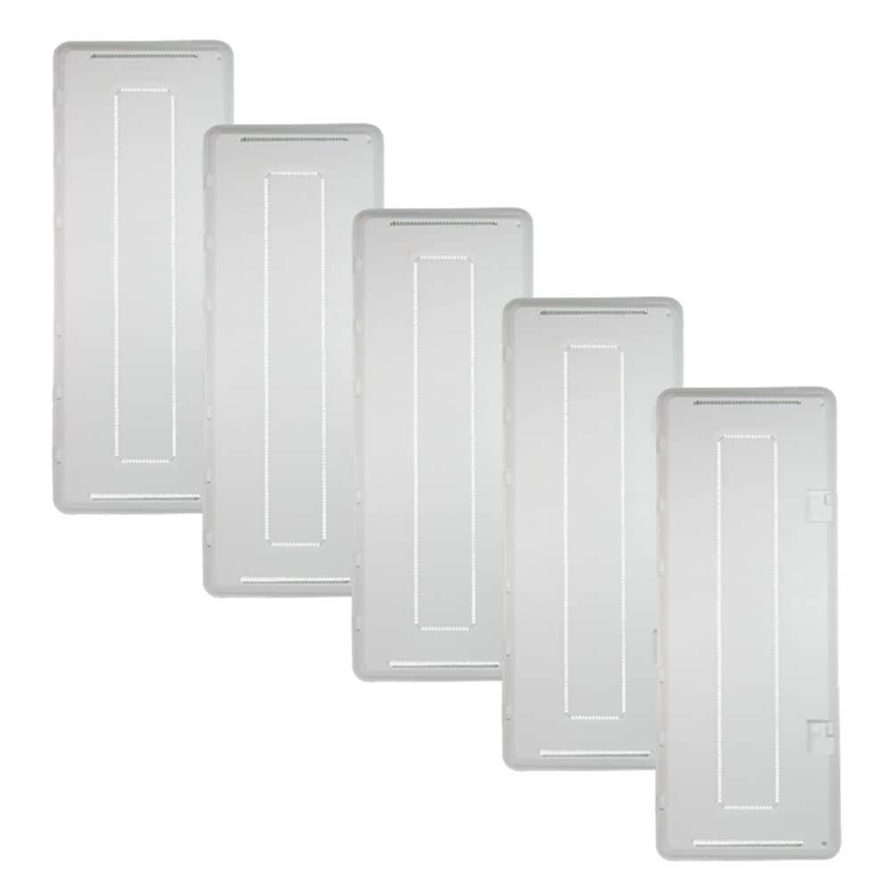On-Q 42 in. (45.28 in. Total) Wi-Fi Ready Structured Media Plastic Hinged Door with Trim Ring, No Enclosure, 5-Pack price history on PriceWatchPro
