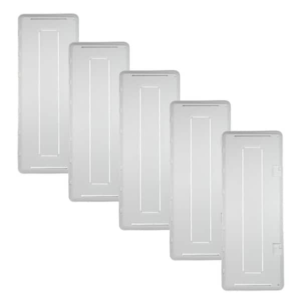 On-Q 42-inch Wi-Fi Ready Structured Media Plastic Hinged Door with Trim Ring, No Enclosure, 5-Pack