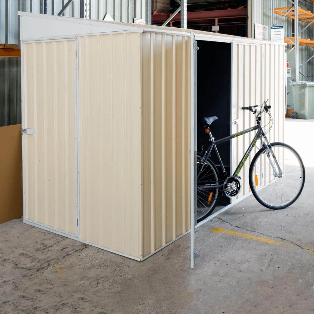 Durango 10' x 5' Cream Metal Lean-To Storage Shed