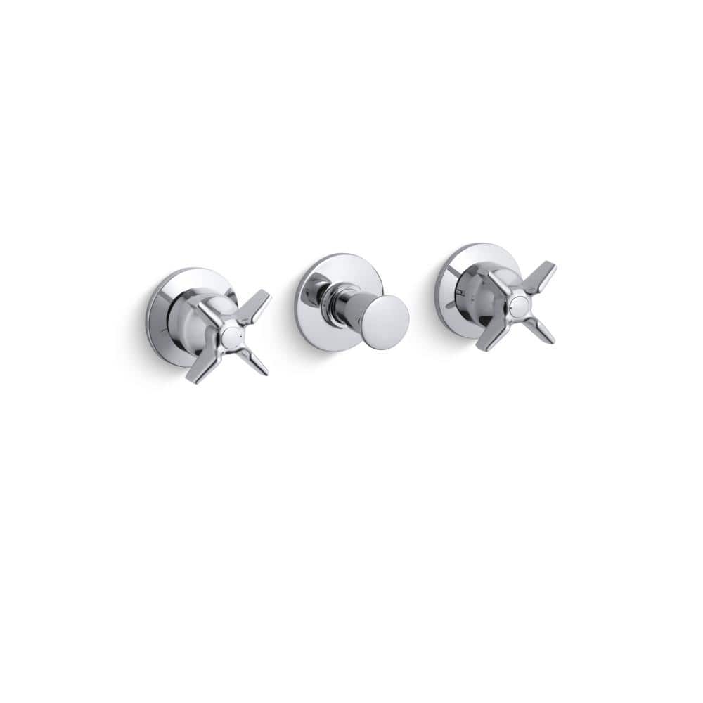 Triton 2-Handle Valve Handle Trim Kit in Polished Chrome (Valve Not Include
