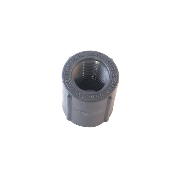 Unbranded 3/4 in. PVC Sch. 80 FPT x FPT Coupling