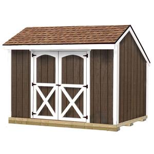 Aspen 8 ft. x 10 ft. Wood Storage Shed Kit with Floor including 4 x 4 Runners