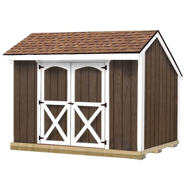 Best Barns Aspen 8 ft. x 10 ft. Wood Storage Shed Kit with Floor including 4 x 4 Runners