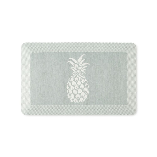 Comfort Air Aloha Mint Green 19.6 in. x 32 in. Rectangle Kitchen Mat