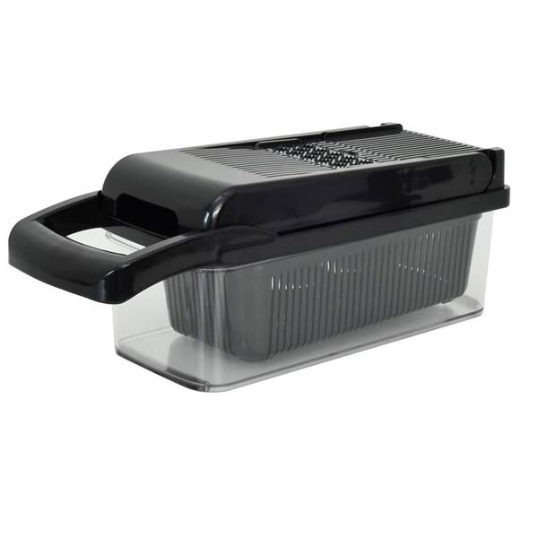 8-in-1 Black Vegetable Chopper and Mandoline Slicer