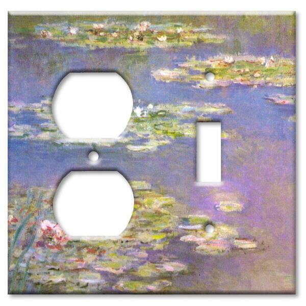 Art Plates Blue 2-Gang 1-Toggle/1-Duplex Wall Plate