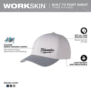 Small/Medium Gray WORKSKIN Fitted Hat