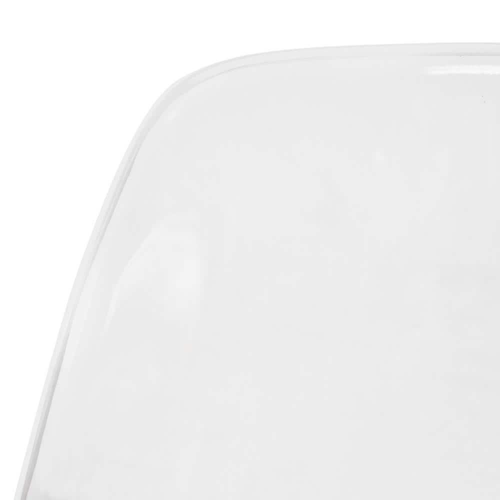 Clear Acrylic Cross Back Transparent Side Chair